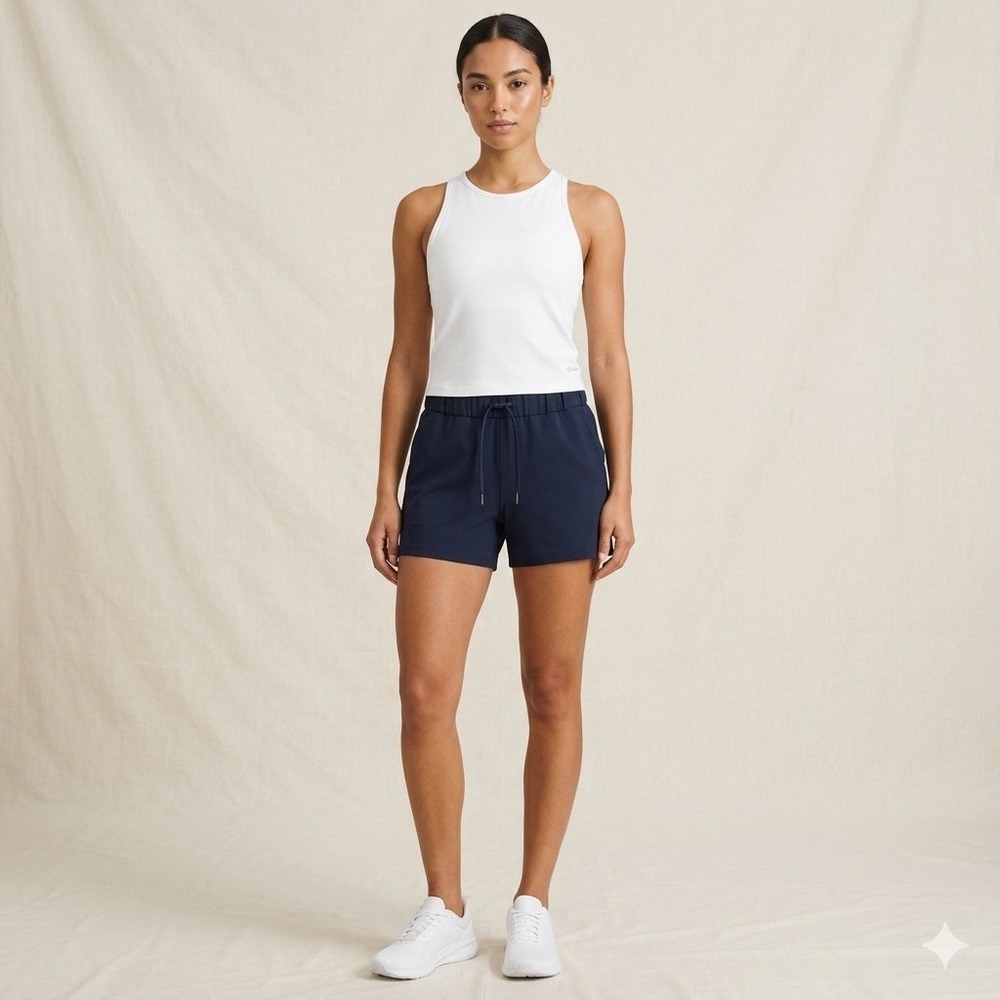 Lululemon Shorts Womens‎ 10 True Navy On the Fly 2.5 Training Casual